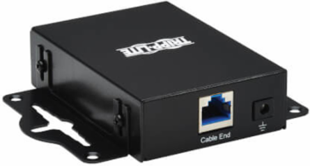 In-Line Network Surge Protector, 10 Gbps, Cat6a/Cat8, Metal Case, IEC Compliant, TAA