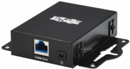 In-Line Network Surge Protector, 10 Gbps, Cat6a/Cat8, Metal Case, IEC Compliant, TAA