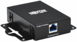 In-Line Network Surge Protector, 10 Gbps, Cat6a/Cat8, Metal Case, IEC Compliant, TAA