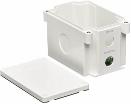 Outdoor In-Line PoE Surge Protector, IP68, 1 Gbps, Cat5e/6, 110 Punch Down, IEC Compliant, TAA