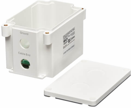 Outdoor In-Line PoE Surge Protector, IP68, 1 Gbps, Cat5e/6, 110 Punch Down, IEC Compliant, TAA
