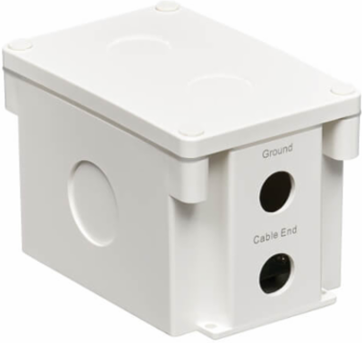 Outdoor In-Line PoE Surge Protector, IP68, 1 Gbps, Cat5e/6, 110 Punch Down, IEC Compliant, TAA