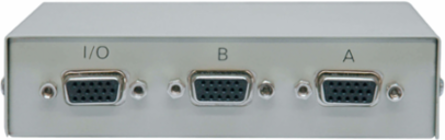 2-Port Manual VGA/SVGA Switch, 1600x1280 Resolution, Rugged Metal Case