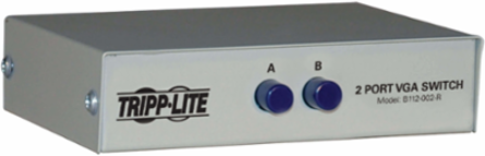 2-Port Manual VGA/SVGA Switch, 1600x1280 Resolution, Rugged Metal Case