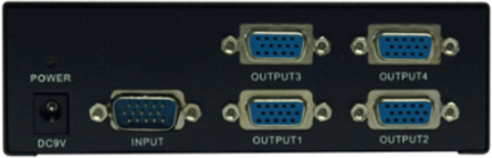 4-Port VGA/SVGA Video Splitter, Signal Booster, 350MHz, 2048x1536 Resolution