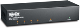 4-Port DVI Splitter & Audio Booster, 1920 x 1200 @ 60 Hz, TAA-Compliant
