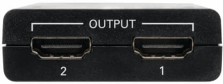 HDMI Splitter, 2-Port, 4K @ 30 Hz, HDCP 1.4, International AC Adapter
