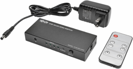 4-Port HDMI Switch - 4K @ 60Hz, HDR, Remote Control, HDCP 2.2
