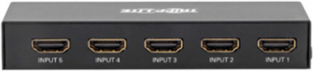 5-Port HDMI Switch with Remote, 4K @ 60Hz, HDCP 2.2, HDR, 16 ft Signal Range