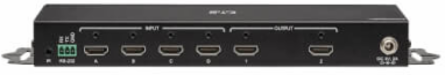 4x2 HDMI Matrix Switch/Splitter with Remote Control and Multi-Resolution Support, 4K 60 Hz, HDR, 4:4:4, TAA