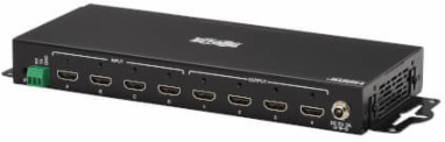 4x4 HDMI Matrix Switch/Splitter with Remote Control and Multi-Resolution Support, 4K 60 Hz, HDR, 4:4:4, TAA