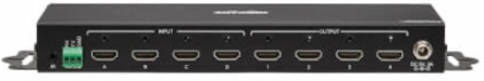 4x4 HDMI Matrix Switch/Splitter with Remote Control and Multi-Resolution Support, 4K 60 Hz, HDR, 4:4:4, TAA