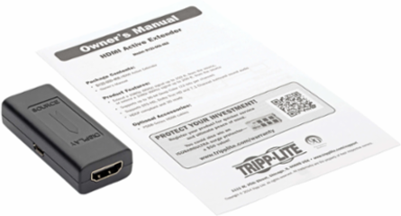 HDMI In-Line Signal Booster, 4K @ 60 Hz, Extends 50 ft.