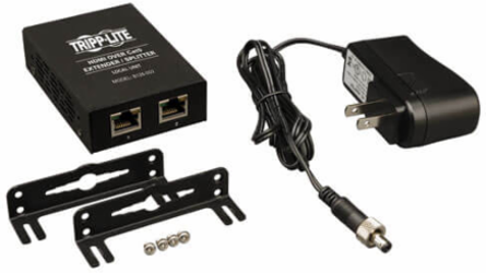 2-Port HDMI over Cat5/6 Extender/Splitter, Up to 150 ft, Black, Plug-and-Play