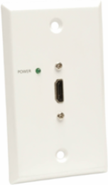 HDMI Over Cat5/6 Passive Extender Wall Plate, 1080p Up to 50 ft, White