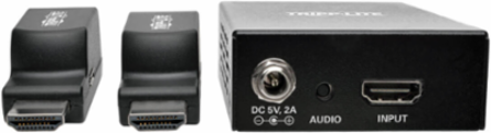 2-Port HDMI Over Cat5e/6 Extender Kit, 100 ft, Power over Cable, TAA-Compliant