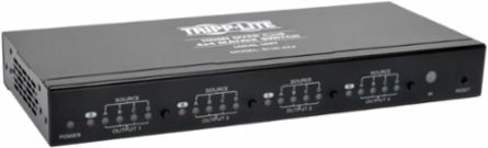 4 x 4 HDMI over Cat5/6 Matrix Splitter Switch, Extends 1080p up to 175 ft.