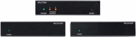 2-Port DisplayPort to HDMI Splitter/Extender Kit, 4K @ 60 Hz, 125 ft.