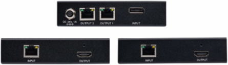 2-Port DisplayPort to HDMI Splitter/Extender Kit, 4K @ 60 Hz, 125 ft.