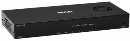 HDMI over Cat6 Splitter/Extender Transmitter, 8-Port, 4K 60 Hz, PoC, HDR, 125 ft, TAA