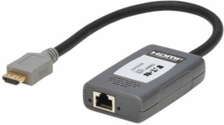 2-Port HDMI over Cat6 Extender Kit, Splitter/2x Pigtail Receivers - 4K 60 Hz, HDR, 4:4:4, PoC, 230 ft. (70.1 m), TAA