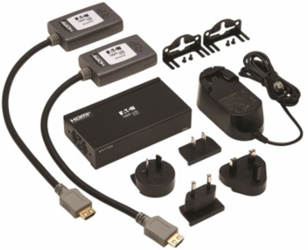 2-Port HDMI over Cat6 Extender Kit, Splitter/2x Pigtail Receivers - 4K 60 Hz, HDR, 4:4:4, PoC, 230 ft. (70.1 m), TAA