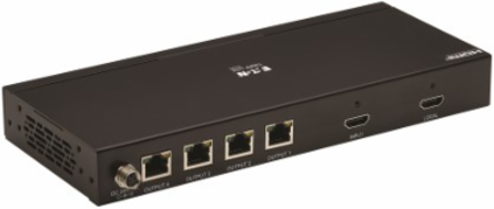 4-Port HDMI over Cat6 Splitter, 4K 60 Hz, HDR, 4:4:4, PoC, HDCP 2.2, 230 ft, TAA
