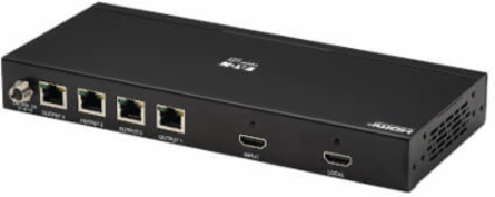 4-Port HDMI over Cat6 Splitter, 4K 60 Hz, HDR, 4:4:4, PoC, HDCP 2.2, 230 ft, TAA