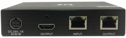 HDMI over Cat6 Receiver with Repeater, 4K 60Hz, HDR, 4:4:4, IR Transceiver, PoC, HDCP 2.2, 230 ft., TAA