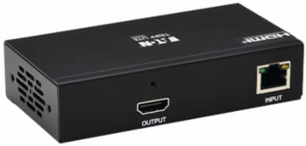 1-Port HDMI over Cat6 Receiver, 4K 60 Hz, HDR, 4:4:4, PoC, HDCP 2.2, 230 ft, TAA