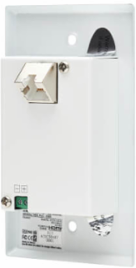 1-Port HDMI over Cat6 Receiver, Wall Plate, 4K 60 Hz, HDR, 4:4:4, PoC, HDCP 2.2, 230 ft, TAA