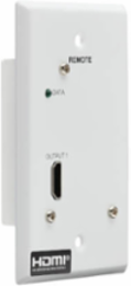 1-Port HDMI over Cat6 Receiver, Wall Plate, 4K 60 Hz, HDR, 4:4:4, PoC, HDCP 2.2, 230 ft, TAA