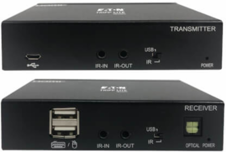 DisplayPort to HDMI over Cat6 Extender Kit, KVM Support, 4K 60Hz, 4:4:4, USB, PoC, HDCP 2.2, 230 ft., TAA