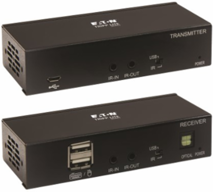 DisplayPort to HDMI over Cat6 Extender Kit, KVM Support, 4K 60Hz, 4:4:4, USB, PoC, HDCP 2.2, 230 ft., TAA