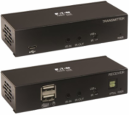 DisplayPort to HDMI over Cat6 Extender Kit, KVM Support, 4K 60Hz, 4:4:4, USB, PoC, HDCP 2.2, 230 ft., TAA