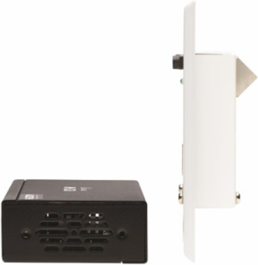 DisplayPort to HDMI over Cat6 Extender Kit, Box Transmitter/Wall Plate Receiver, 4K 60 Hz, 4:4:4, PoC, HDCP 2.2, 230 ft. (70.1 m), TAA