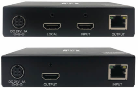 HDMI over Cat6 Extender Kit, KVM Support, 4K 60Hz, 4:4:4, USB/IR, PoC, HDR, HDCP 2.2, 230 ft., TAA