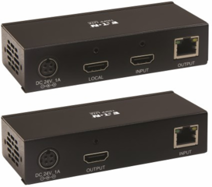 HDMI over Cat6 Extender Kit, KVM Support, 4K 60Hz, 4:4:4, USB/IR, PoC, HDR, HDCP 2.2, 230 ft., TAA