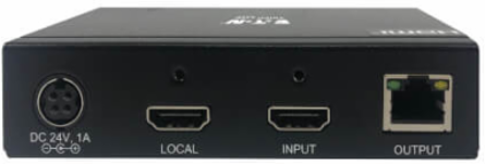 HDMI over Cat6 Extender Kit, Transmitter and Pigtail Receiver, 4K 60Hz, 4:4:4, PoC, HDR, HDCP 2.2, 230 ft., TAA