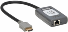 HDMI over Cat6 Receiver, Pigtail, 4K 60 Hz, HDR, 4:4:4, PoC, HDCP 2.2, 230 ft, TAA