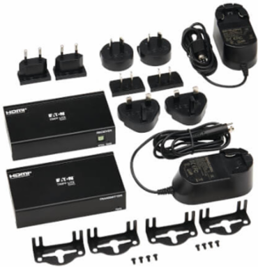 2-Port HDMI over Cat6 Extender Kit, Box, 4K 60 Hz, HDR, 4:4:4, PoC, HDCP 2.2, 230 ft, TAA