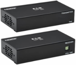 2-Port HDMI over Cat6 Extender Kit, Box, 4K 60 Hz, HDR, 4:4:4, PoC, HDCP 2.2, 230 ft, TAA