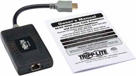 HDMI over Cat6 Passive Receiver, 4K @ 60 Hz, 50 ft., HDR Support