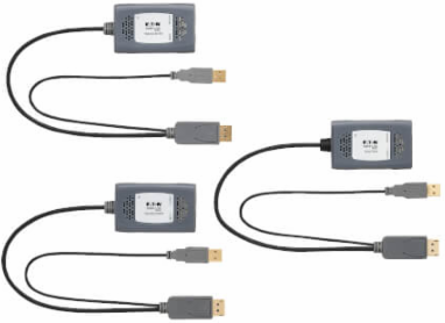2-Port DisplayPort over Cat6 Extender Kit, Pigtail Transmitter/2x Receivers, 4K 60 Hz, HDR, 4:4:4, 230 ft. (70.1 m), TAA