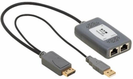 DisplayPort over Cat6 Pigtail Receiver with Repeater, 4K 60 Hz, 4:4:4, HDCP 2.2, 230 ft, TAA