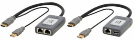 HDMI over Cat6 Extender Kit, Pigtail Transmitter/Receiver, 4K 60 Hz, HDR, 4:4:4, 230 ft, TAA