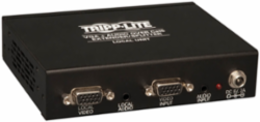 4-Port VGA & Audio Extender Splitter, 1000 ft. Range, EDID Support, Black