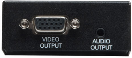 VGA & Audio Over Cat5/Cat6 Extender, Box-Style Receiver, 1000 ft Range, TAA