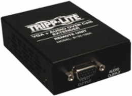 VGA & Audio Over Cat5/Cat6 Extender, Box-Style Receiver, 1000 ft Range, TAA