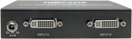 Dual DVI Extender Splitter, 2-Port, Up to 200 ft., 1920x1200 Resolution